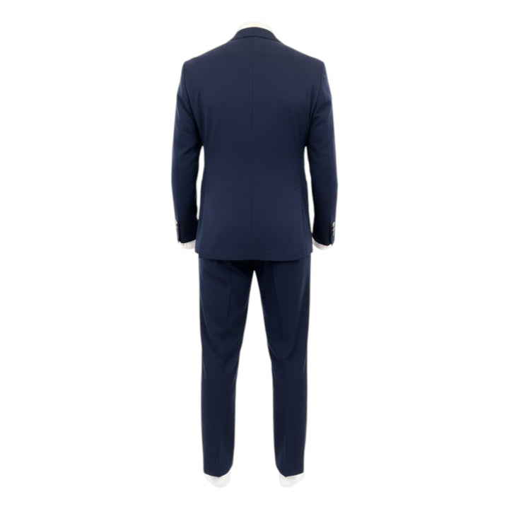 Hunajakennokuvioinen puku Comfort Fit Sininen