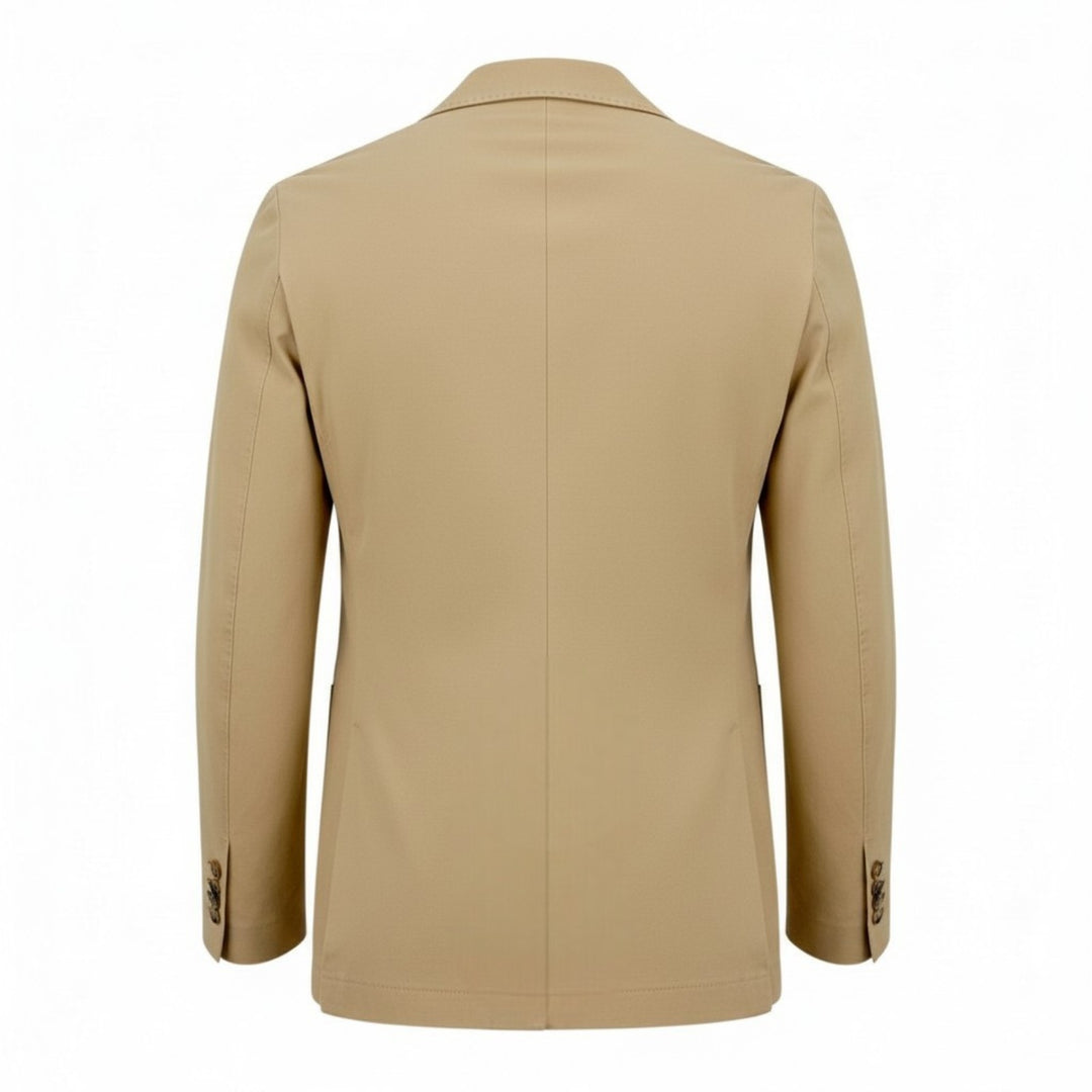 Beige Premium Piquet -puuvillablazer