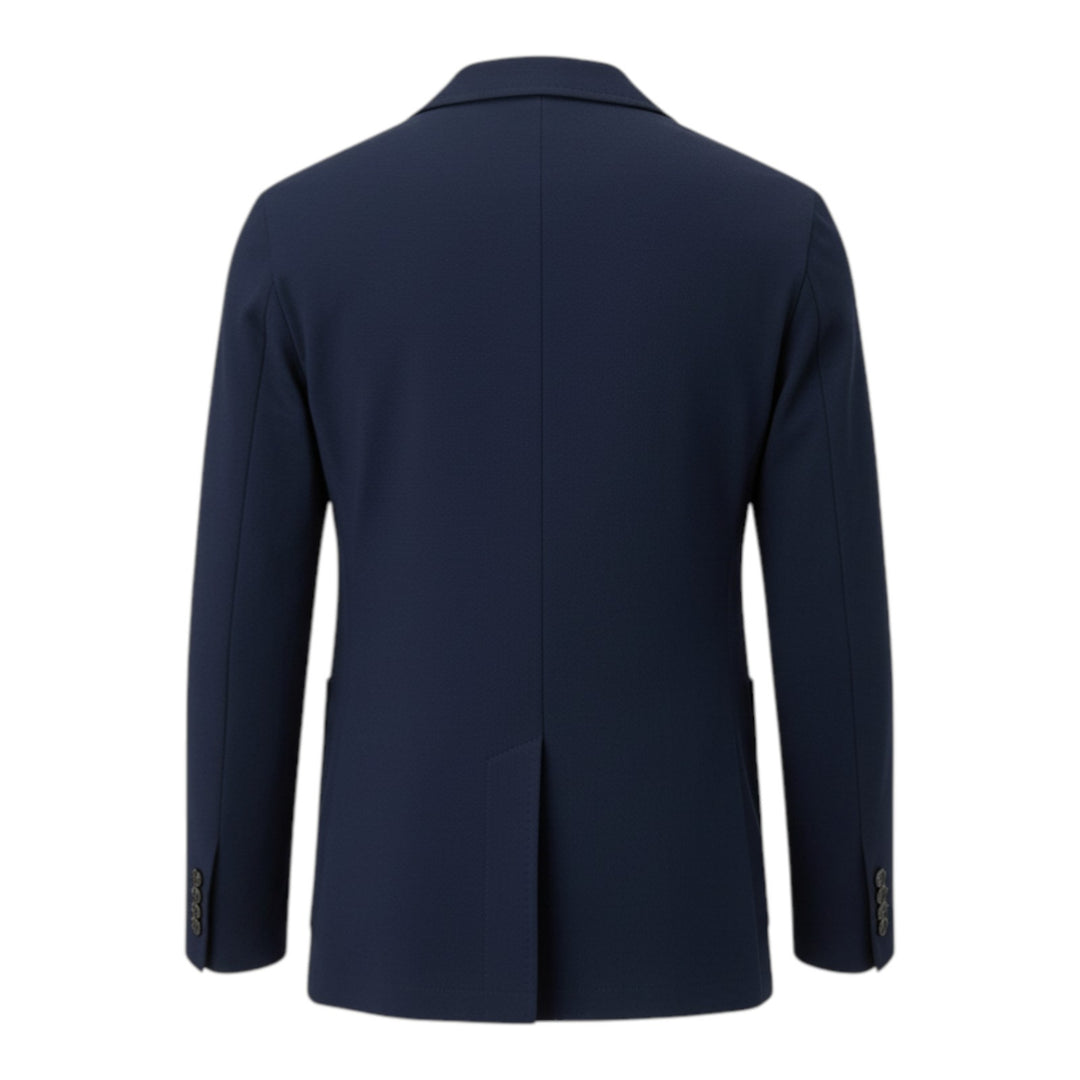 Blazer Stretch Jersey Tummansininen