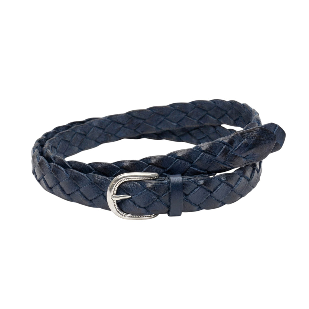 SININEN PUNOTTU NAHKAVYÖ