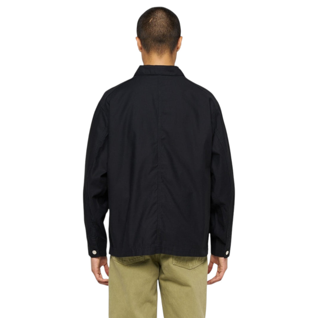 Coverall Japan Military Cloth Back Satin Puuvilla Musta