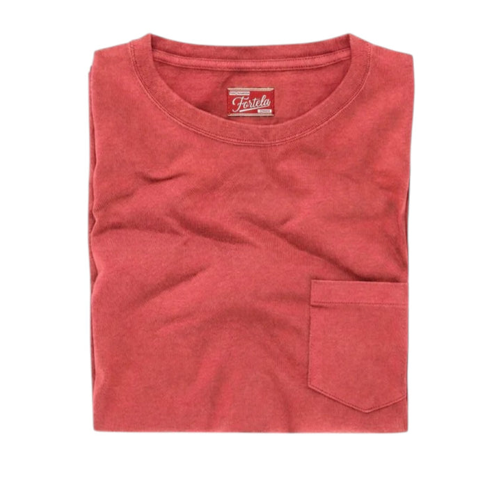 Teepocket  T-shirt rintataskulla puuvillaa Lobster Corallo