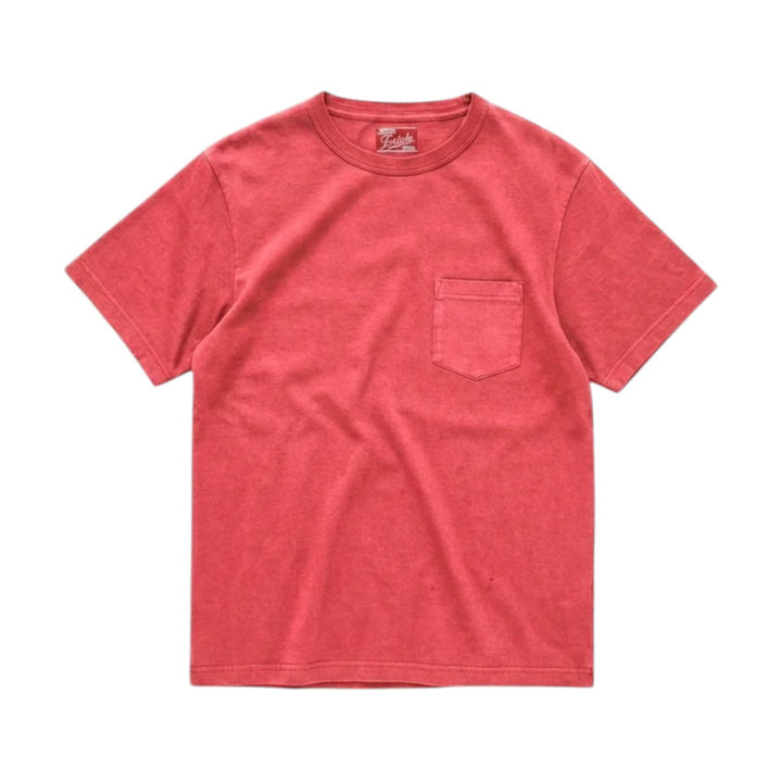 Teepocket  T-shirt rintataskulla puuvillaa Lobster Corallo