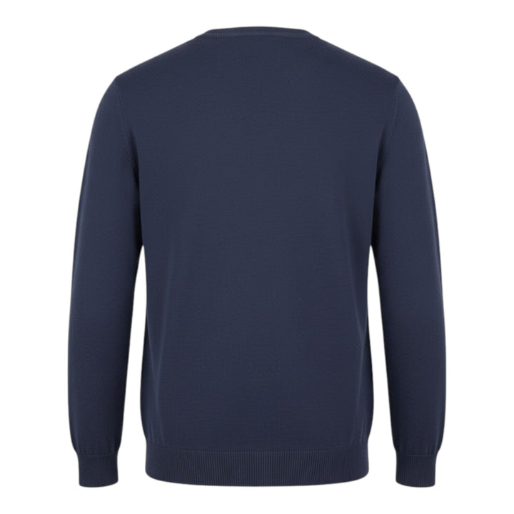 Pitkähihainen crewneck kampapuuvillaa, sininen