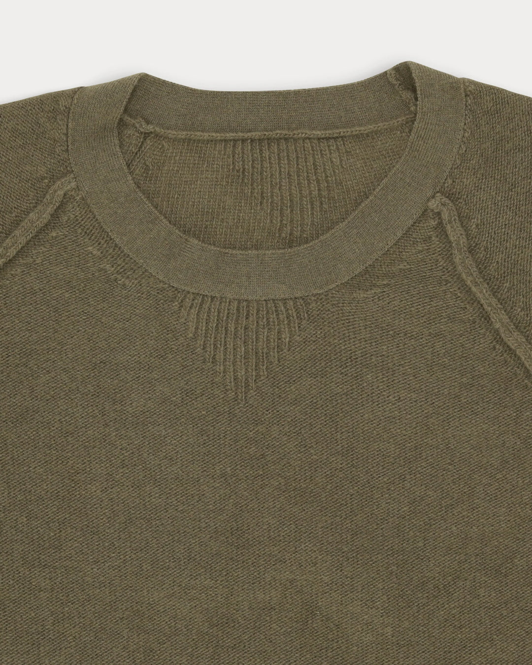 HARVARD PYÖREÄKAULAINEN VILLAPAITA VILLA RAGLAN-HIHAT ARMY GREEN