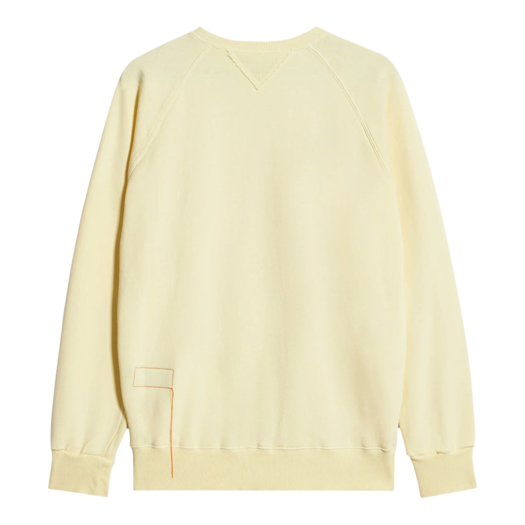 Harvard Crewneck-collegepaita harjatusta jerseystä raglan-hihoilla Canary