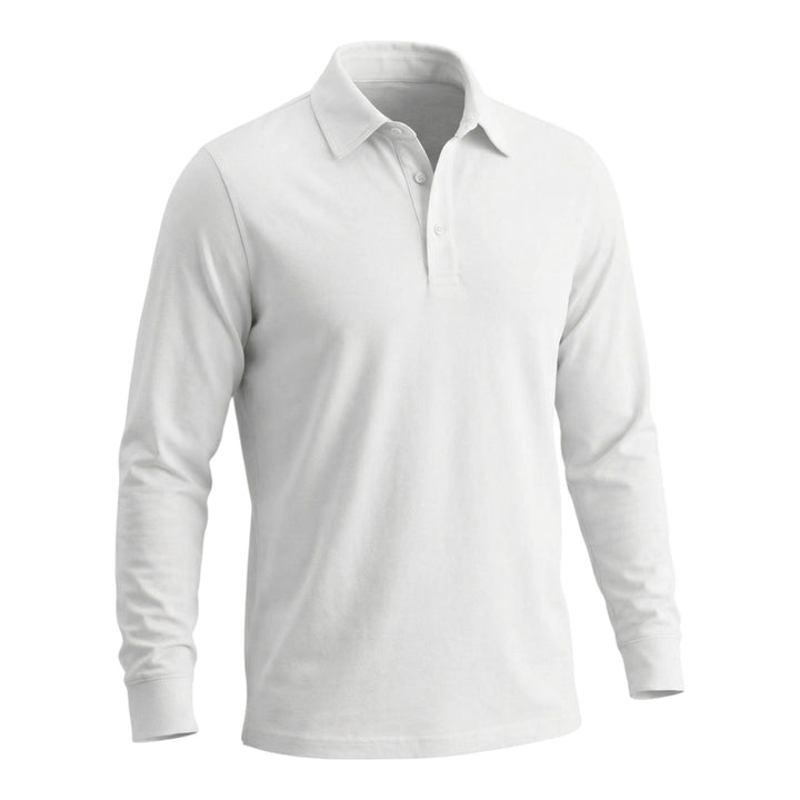 Pitkähihainen Polo York Jersey White
