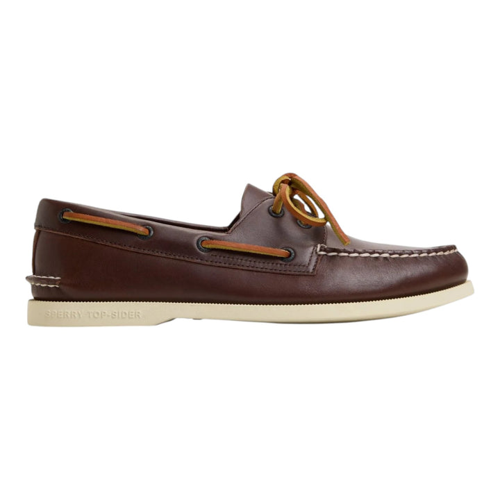 Authentic Original 2-reikäinen purjehduskenkä ruskeaa aitoa nahkaa