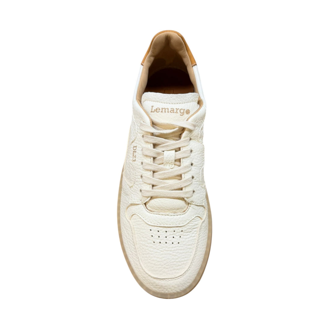 Sneakers Jannik aidosta peuranahasta, väri voi-konjakki