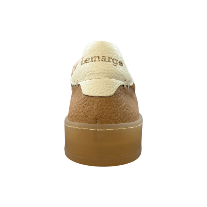 Jannik Sneakers aitoa peuranahkaa, Pähkinä-Valkoinen