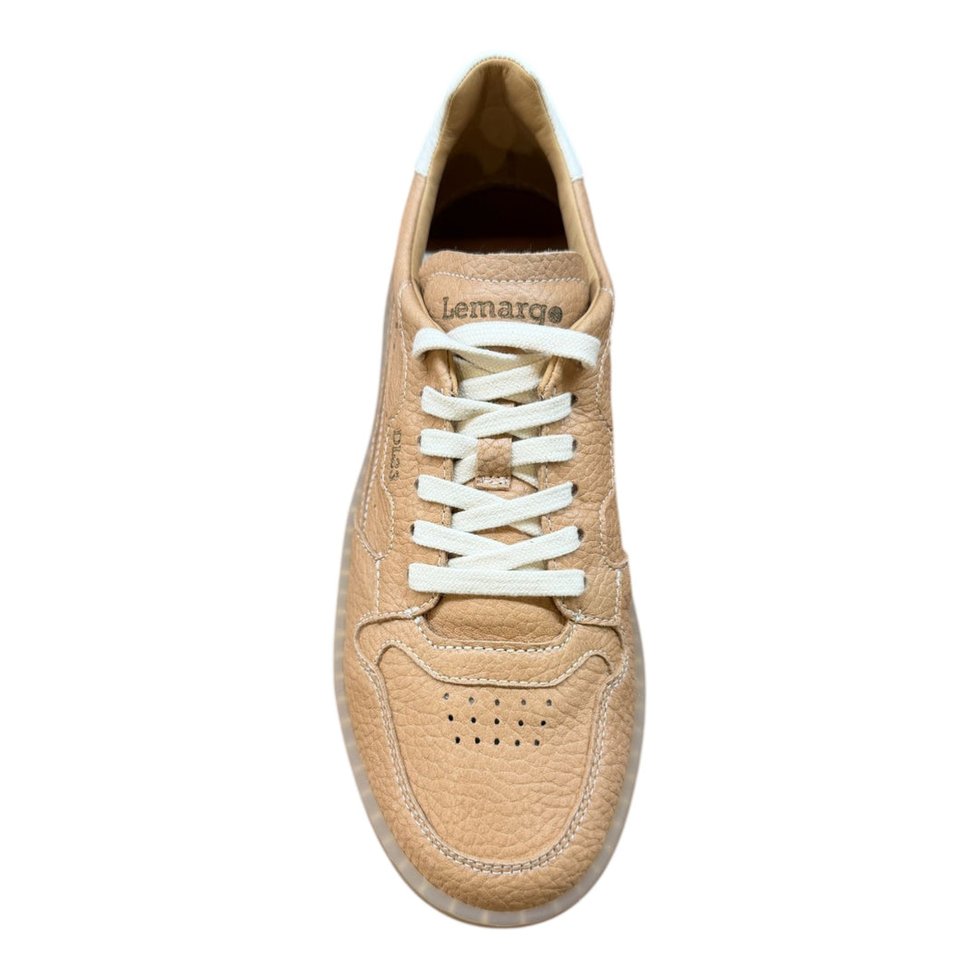 Jannik Sneakers aitoa peuranahkaa, Pähkinä-Valkoinen
