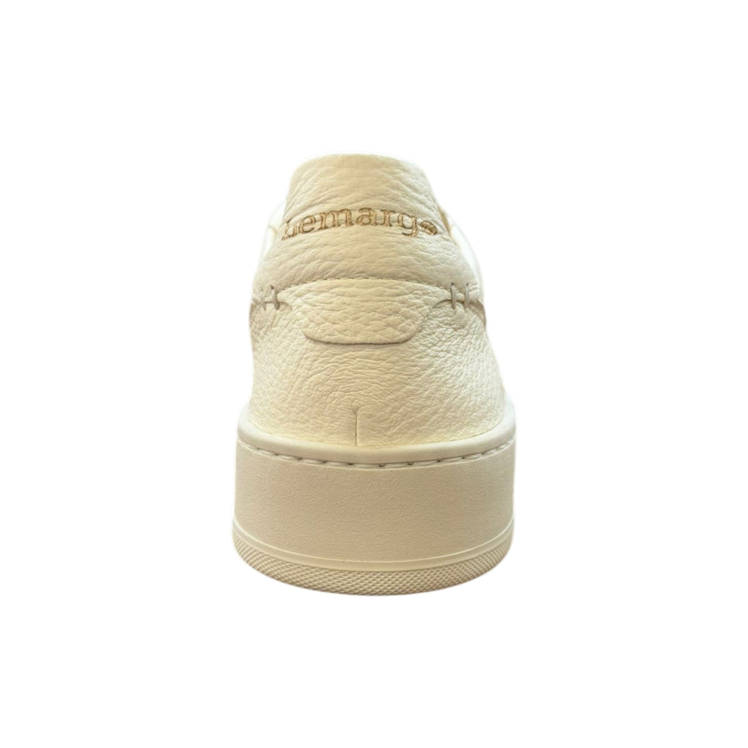 Sneakers Jannik aitoa peuran nahkaa, väri voinvalkoinen