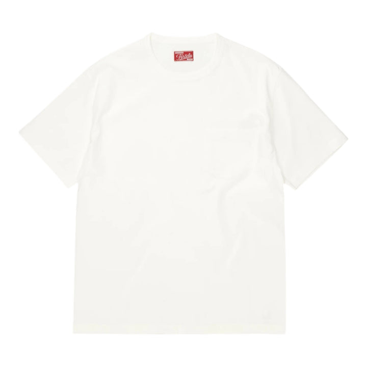 Tubejp T-shirt rintataskulla puuvillaa White