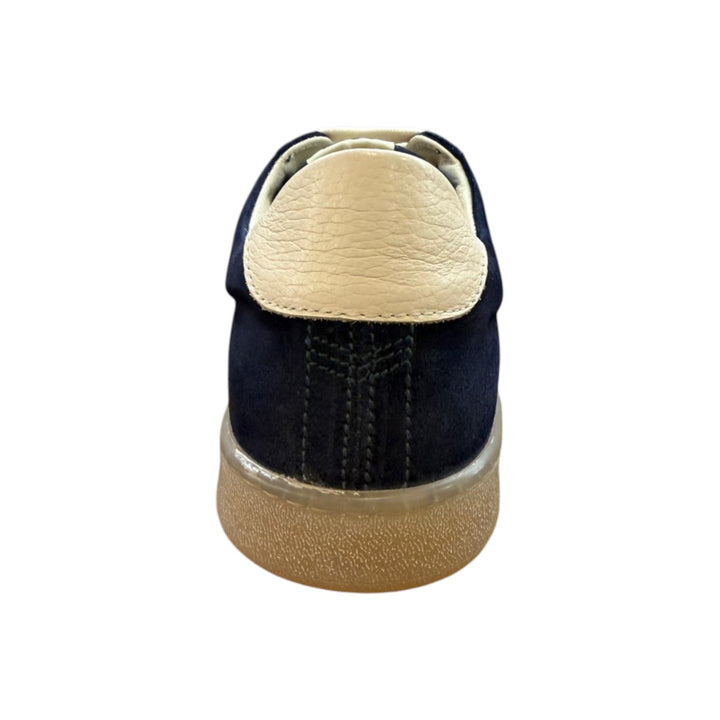 Sneakers aidosta mokkanahasta, sini-valkoinen