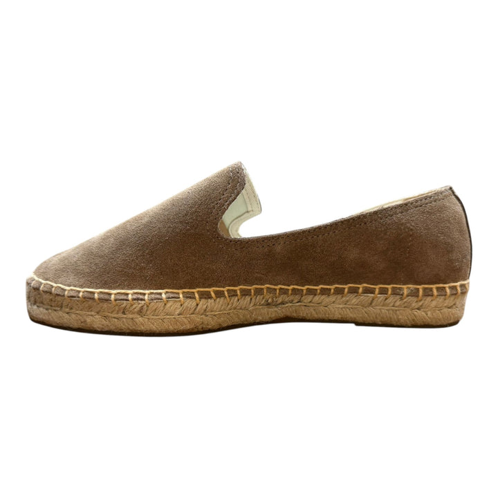 Ruskeat mokkanahkaiset espadrillot kumipohjalla
