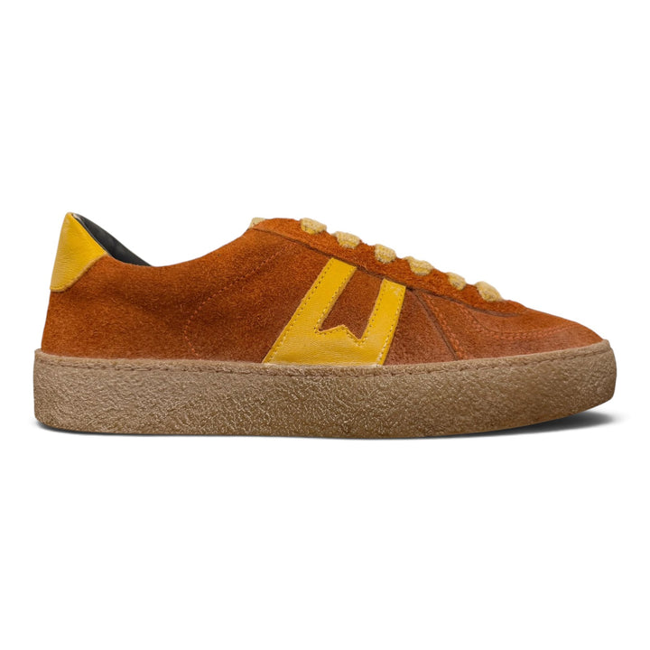 SNEAKERS KAZAN AITO KÄÄNNETTY NAHKA ORANSSI