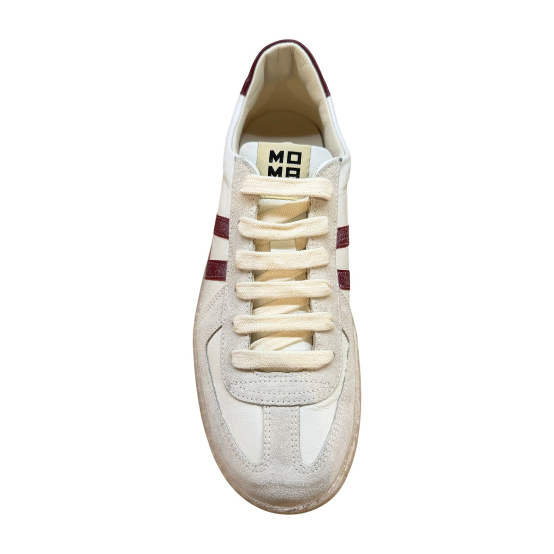 Sneakersit aidosta nahasta, valkoinen-ruskea