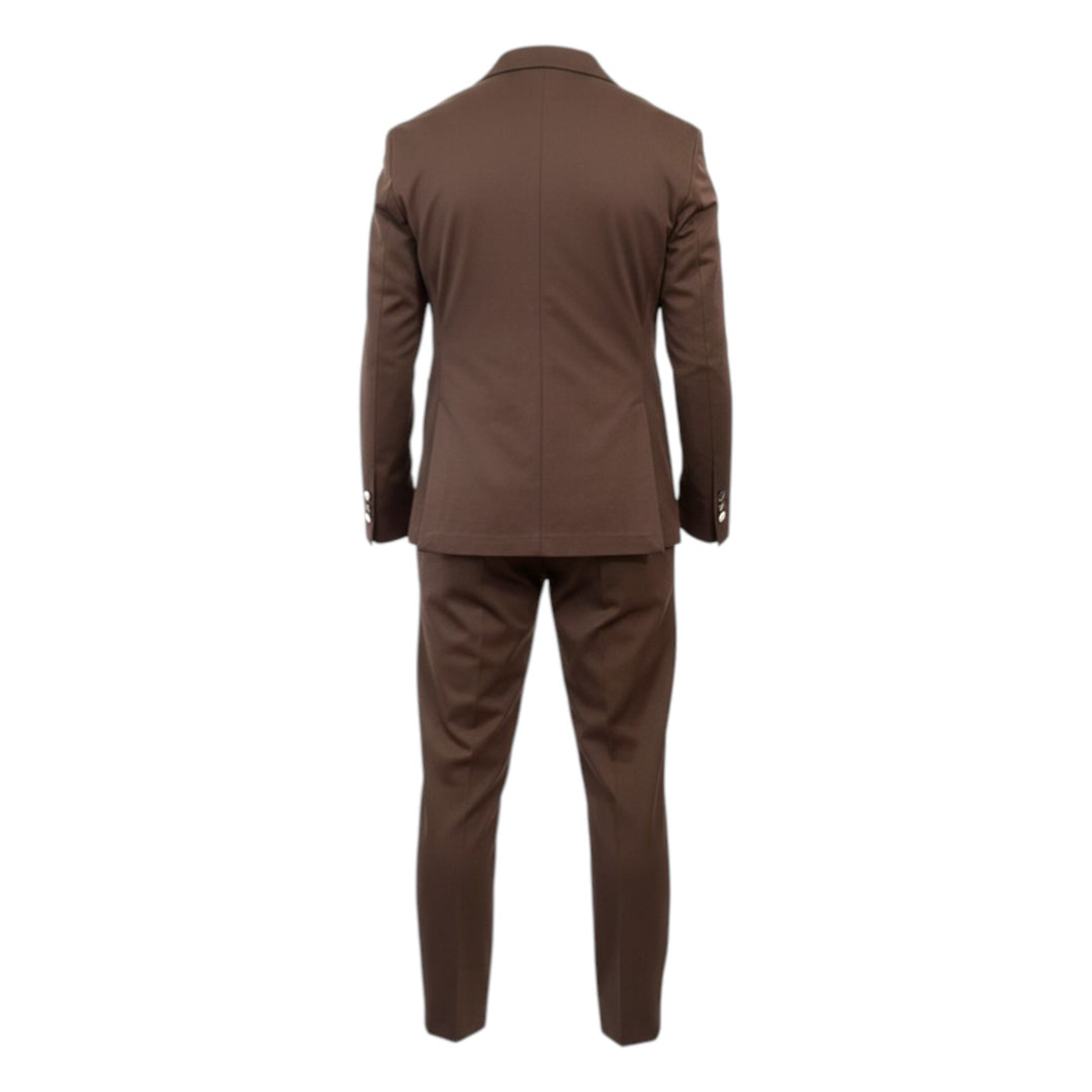 Punto Milano Comfort Fit -puku, Tummanruskea