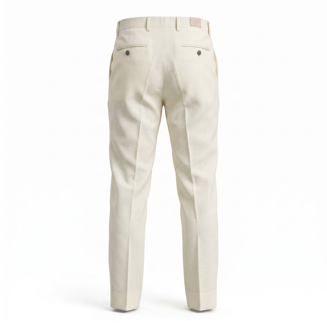 Briglia 1949 Pantaloni Portobello Misto Lino Panna Bianco - foto 2