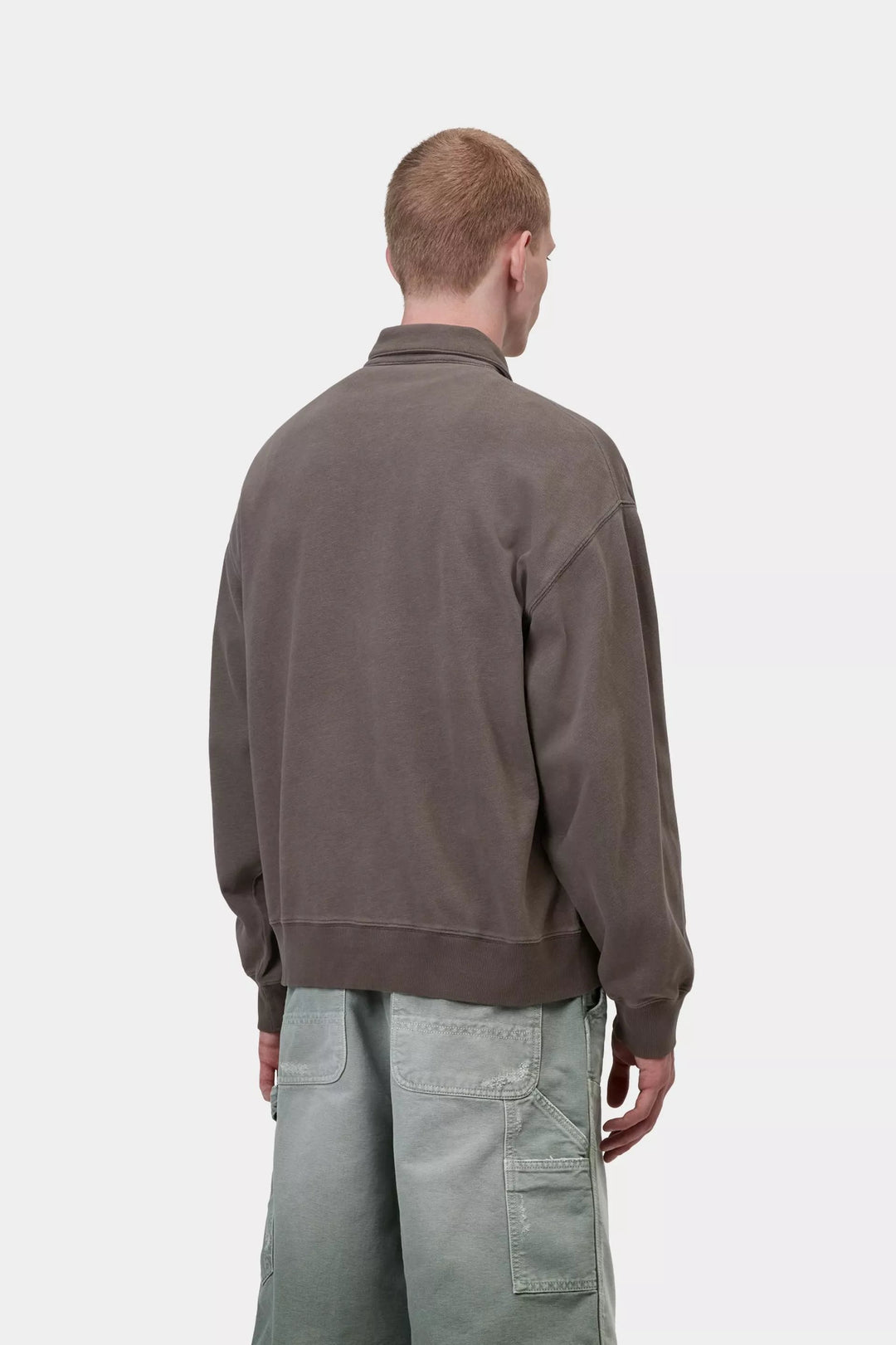 Carhartt Wip HARPER POLO TOBACCO GARMENT DYED Marrone - foto 4