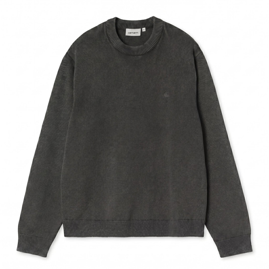 Carhartt Wip KORI SWEATER BLACK GARMENT DYED Nero - foto 1