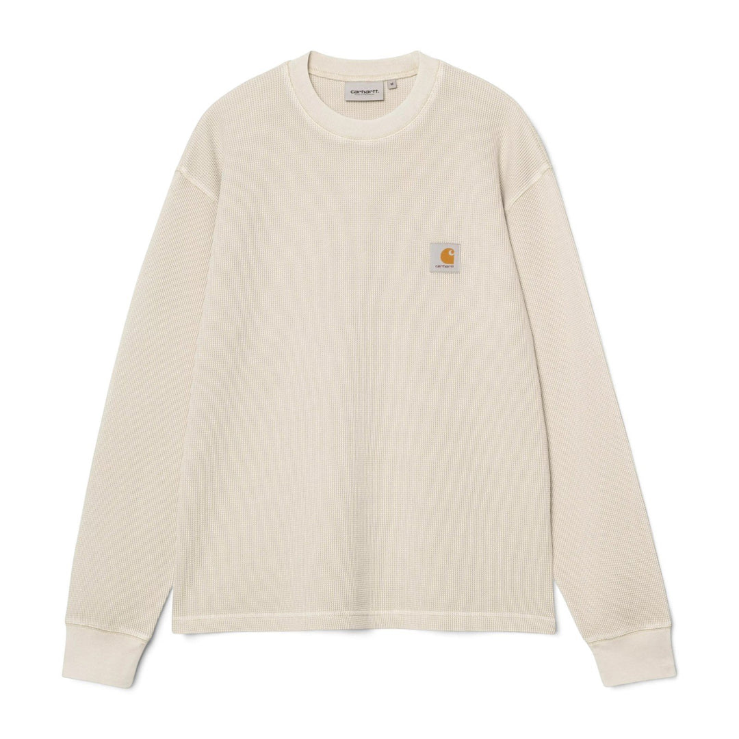 Carhartt Wip L/S VISTA WAFFLE T-SHIRT FLEUR DE SEL GARMENT DYED Beige - foto 1