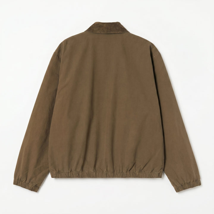 Carhartt Wip MADISON PITSTOP JACKET DARKBEECH/BLACK GARMENT DYED Marrone - foto 2