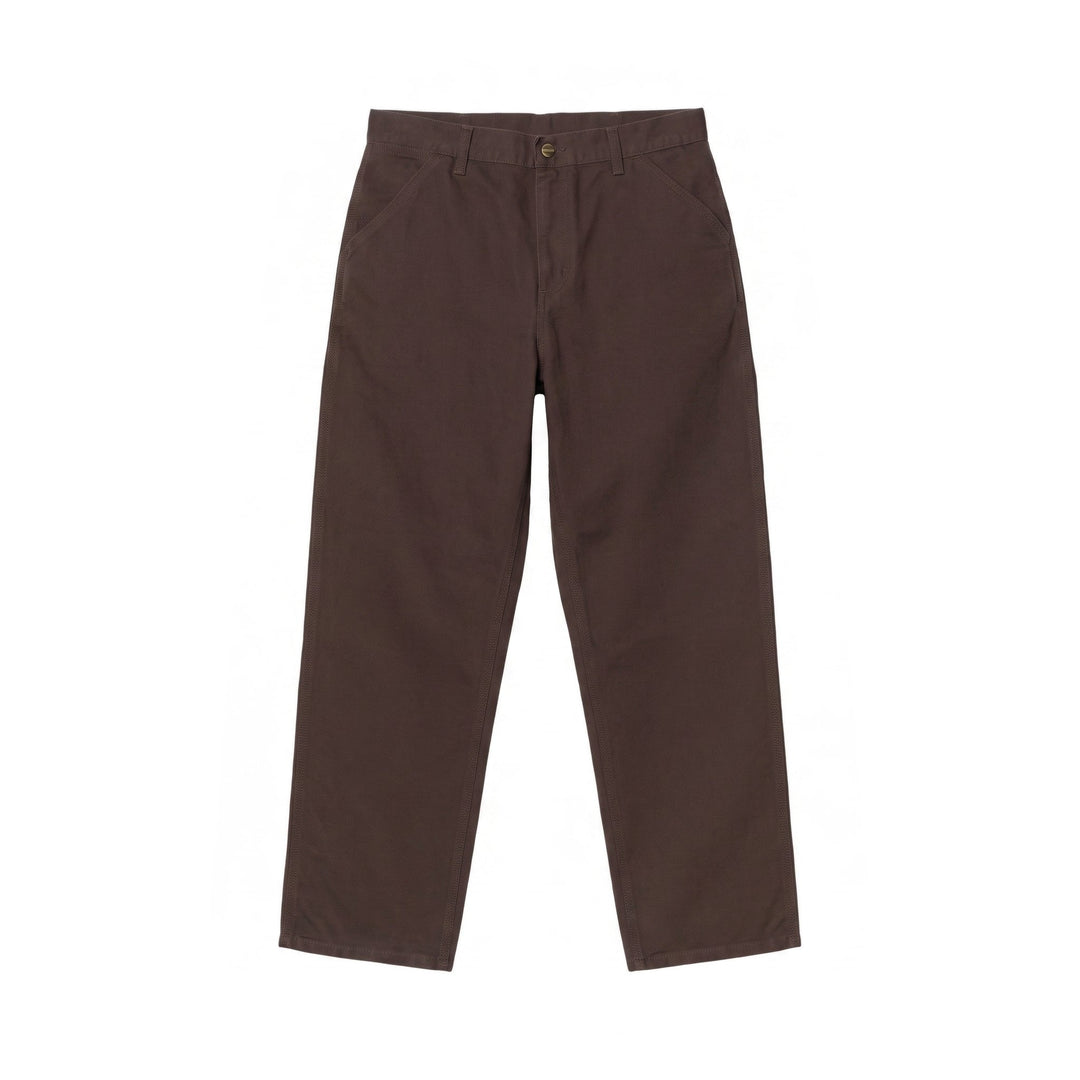Carhartt Wip Single Knee Pant Tobacco rinsed L32 Marrone - foto 2
