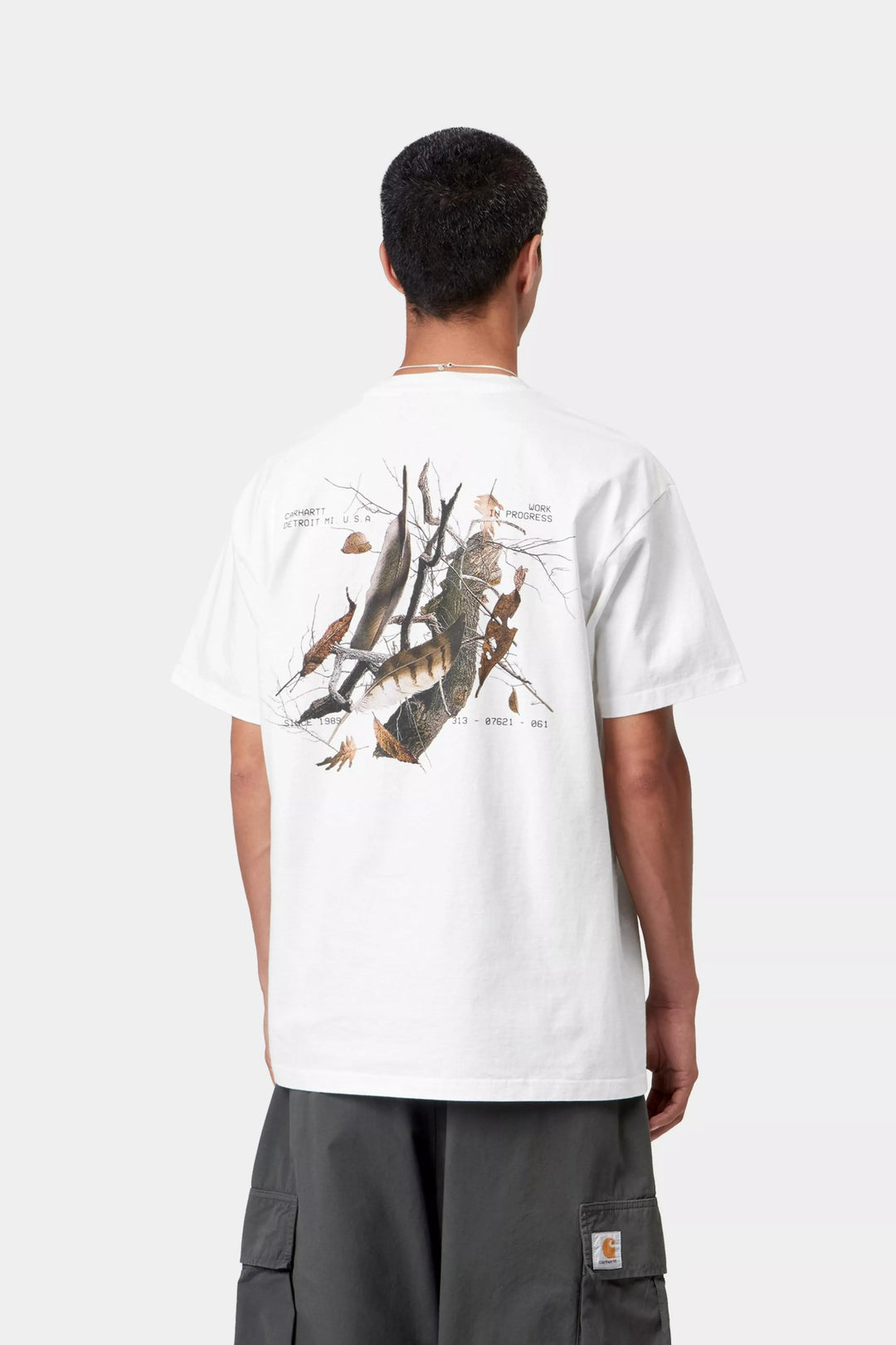Carhartt Wip S/S FEATHER PROGRESS T-SHIRT WHITE Bianco - foto 3