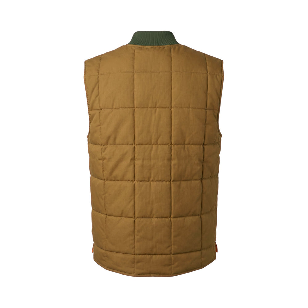 Chesapeake's DOWN VEST SEATTLE HBT WAXED DARK KHAKY GREEN Multicolor - foto 2