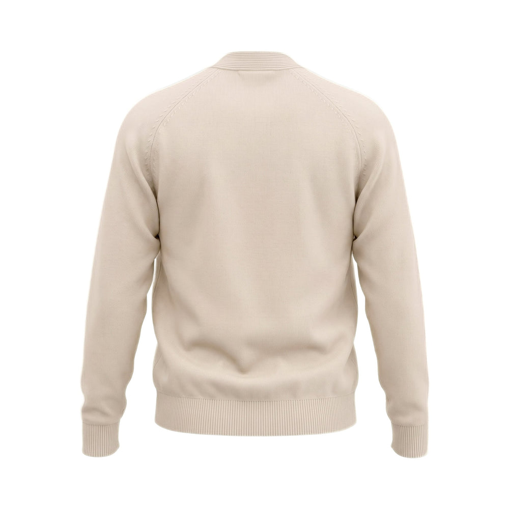 Chesapeake's IVY VARSITY WOOL CARDIGAN HARVARD CREAM Bianco - foto 2