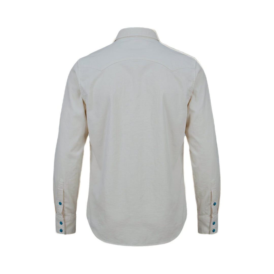 Chesapeake's WESTERN VELVET SHIRT FLAGSTAFF CREAM Bianco - foto 2