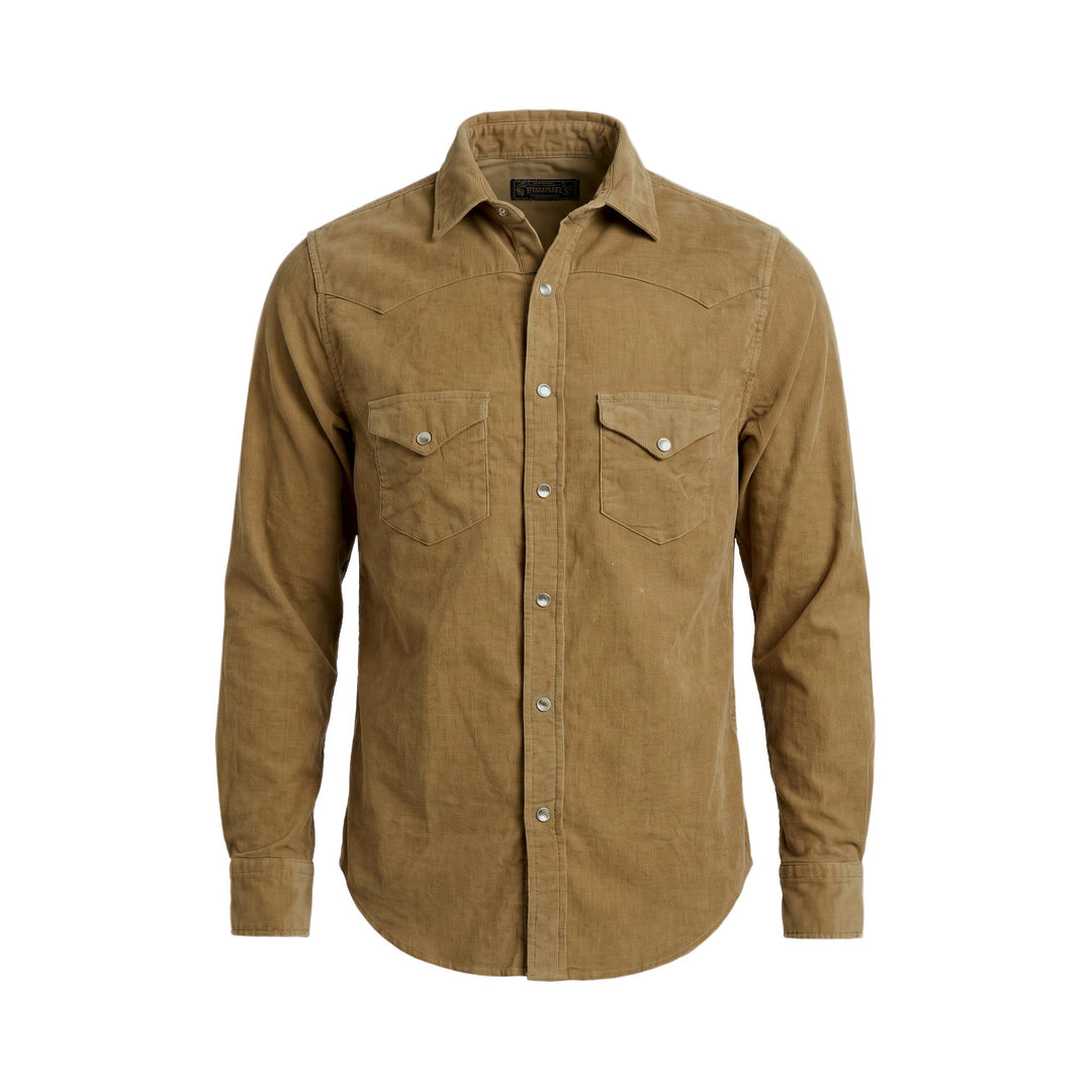 Chesapeake's WESTERN VELVET SHIRT FLAGSTAFF TABACCO Marrone - foto 1