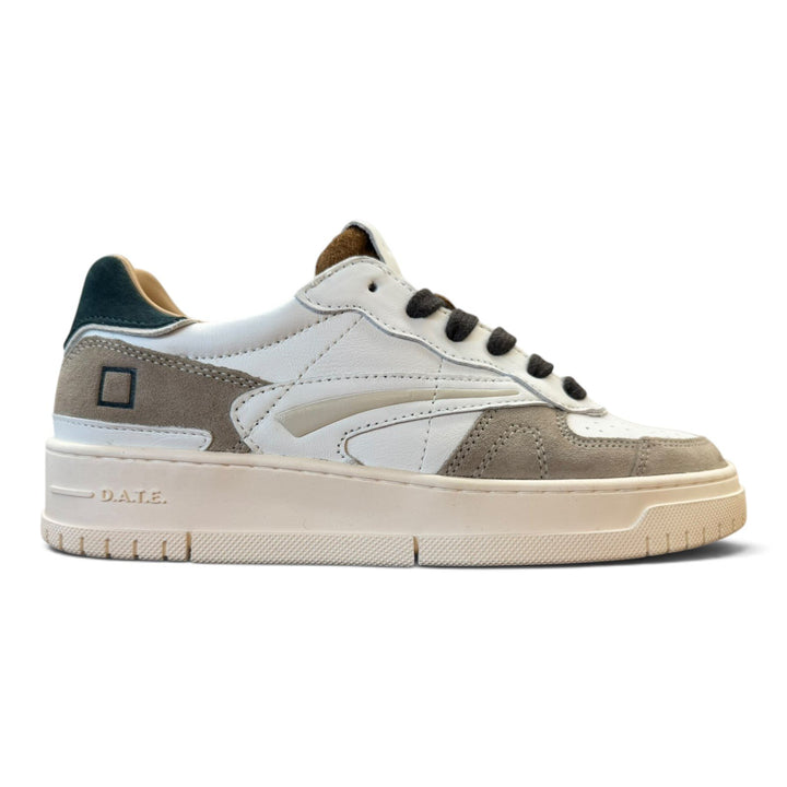 D.A.T.E. TORNEO PURE CALF WHITE-GREEN Bianco - foto 1
