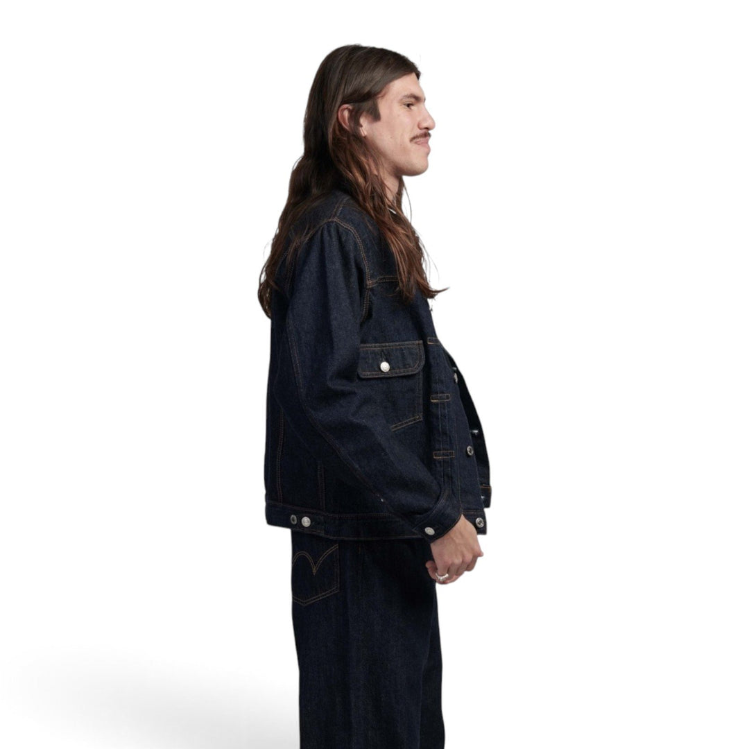 Edwin DENIM JACKET JAPAN BLUE Blu - foto 4