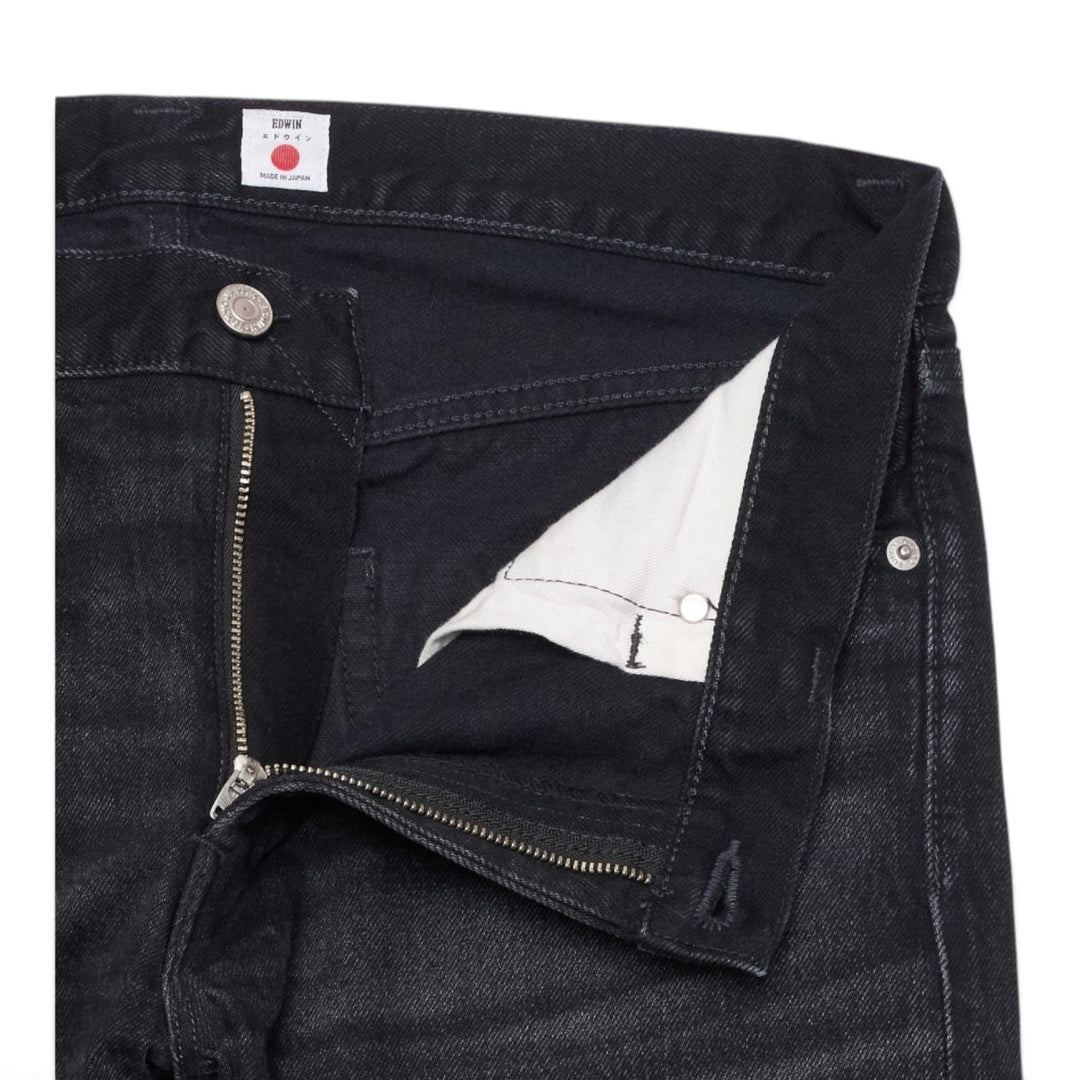 Edwin REGULAR TAPERED JAPAN DEEP DARK USED Nero - foto 4
