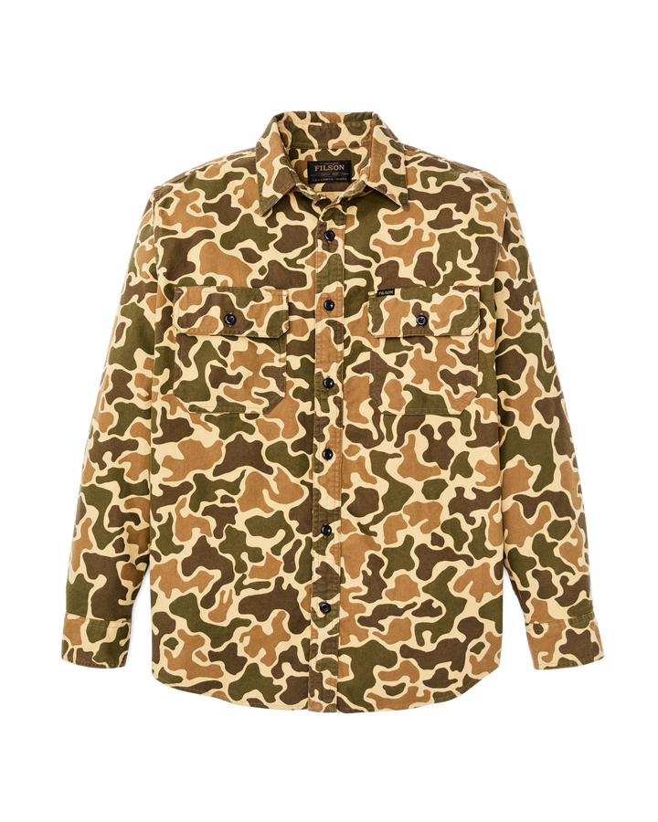 Filson Field Flannel Shirt Buckskin Camo Beige - foto 4