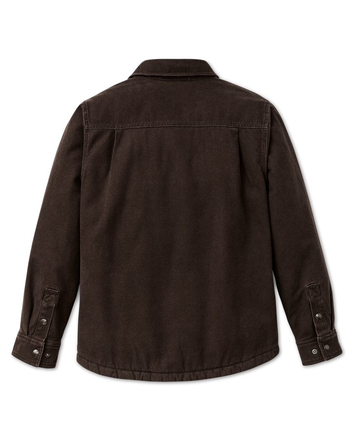 Filson Fleece-Lined Jac-Shirt Dark Brown Marrone - foto 6