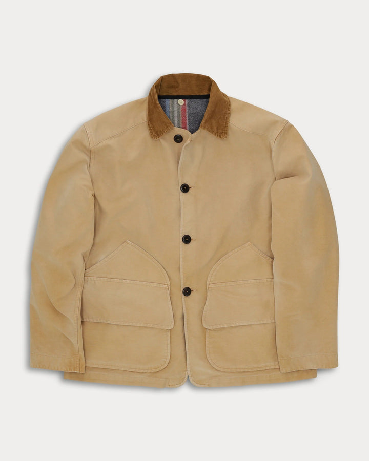 Fortela BLANCKETT GIACCA IN COTONE SOLARIZZATO CON GILET INTERNO BEIGE Beige - foto 6