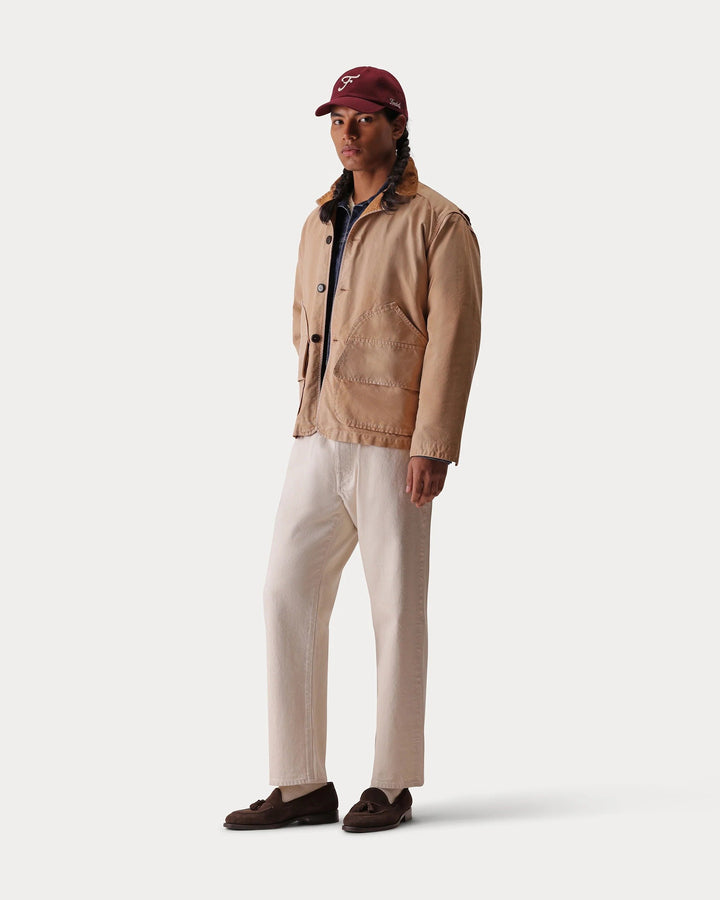 Fortela BLANCKETT GIACCA IN COTONE SOLARIZZATO CON GILET INTERNO BEIGE Beige - foto 8