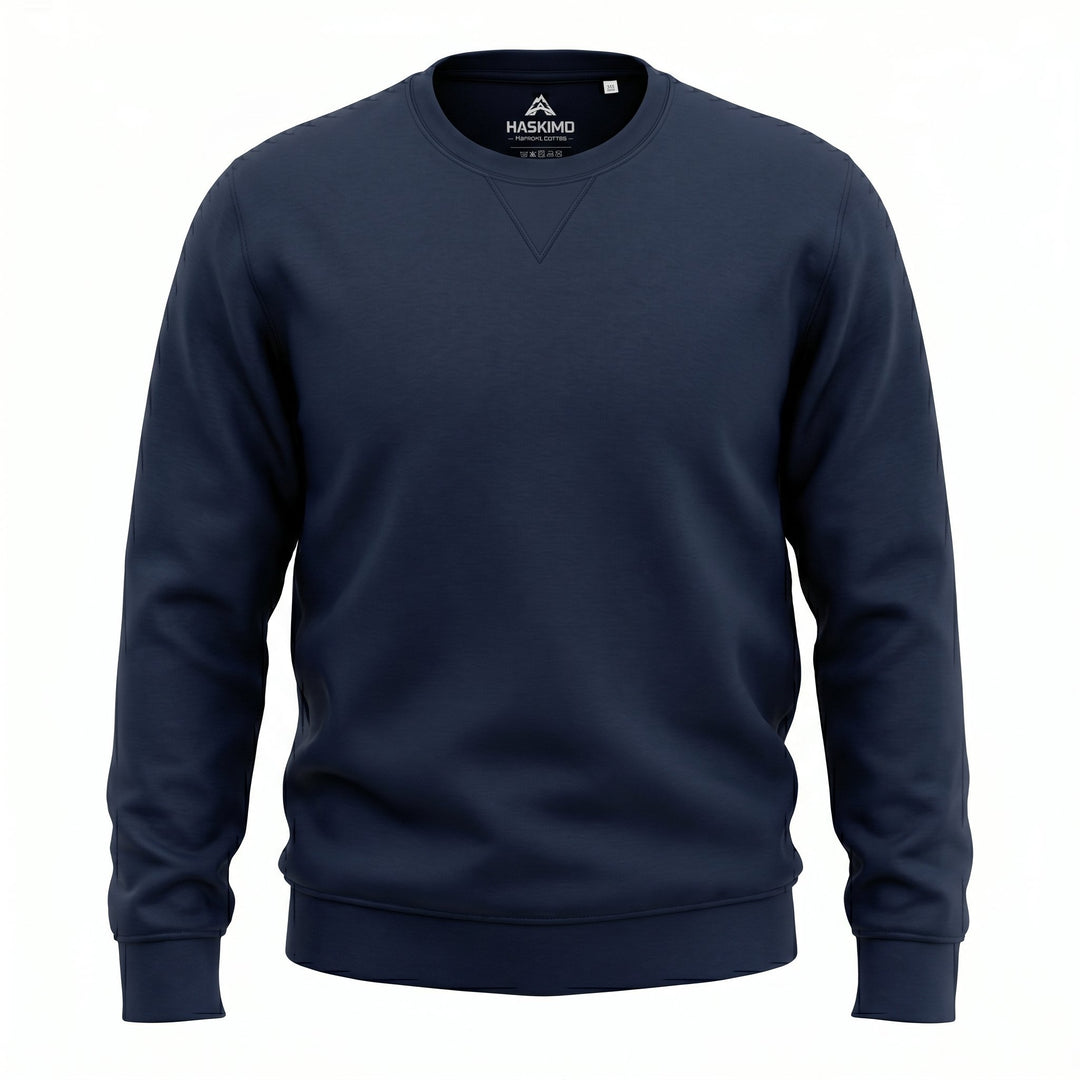 Heskimo Felpa Girocollo Supima Cotton Blue Blu - foto 1