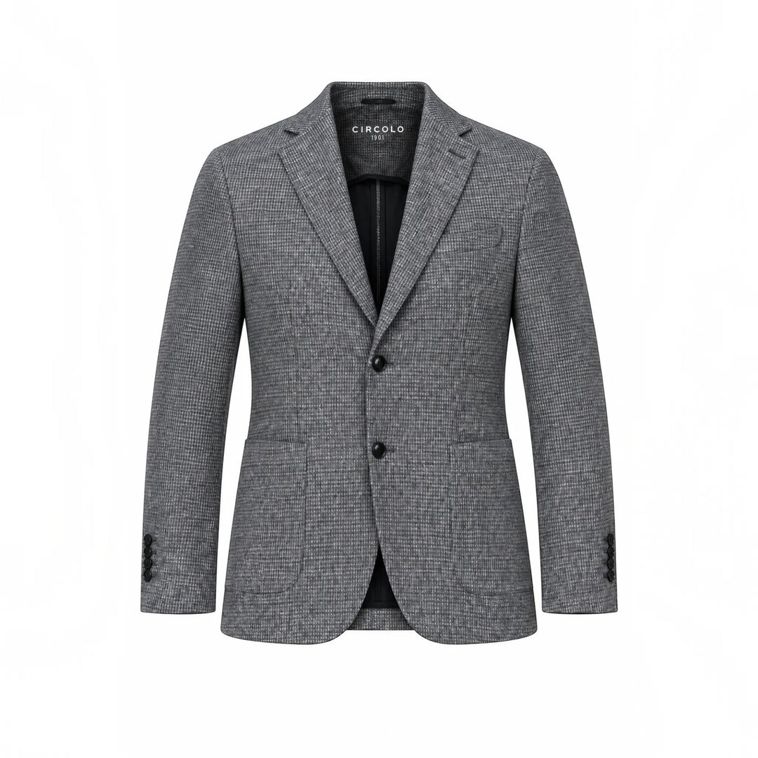 BLAZER SPECIAL PRINT PIED DE POULE SININEN