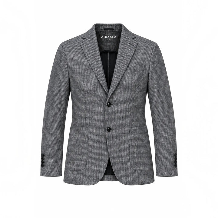 BLAZER SPECIAL PRINT PIED DE POULE SININEN