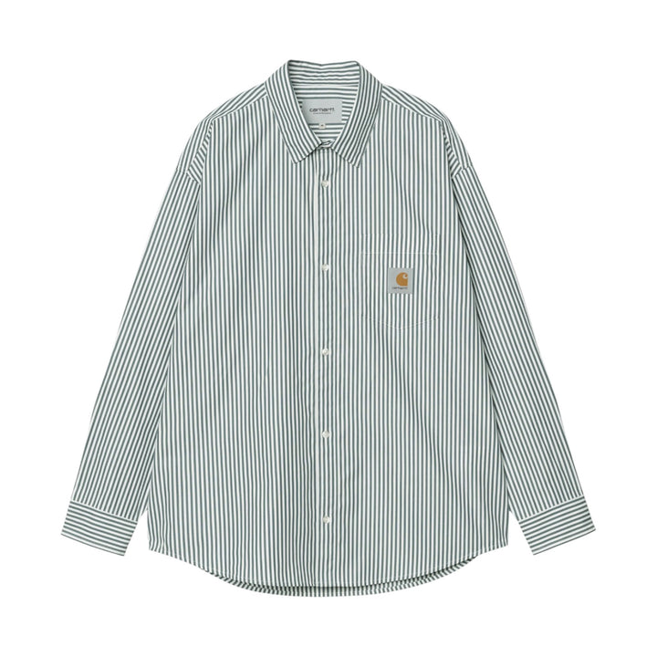 L/S Daldry Shirt Daldry Stripe -paita, Office Blue/White