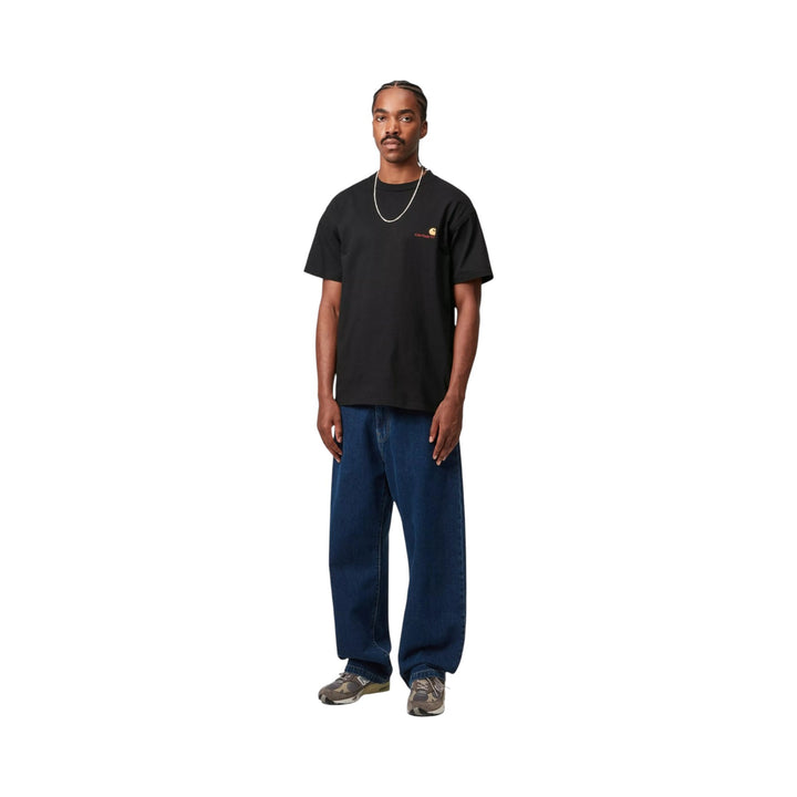 S/S American Script T-Shirt musta