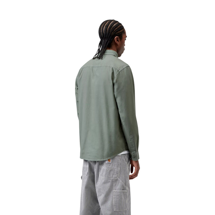 L/S Bolton Shirt Velvet -paita, vihreä