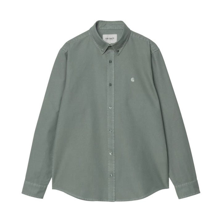 L/S Bolton Shirt Velvet -paita, vihreä