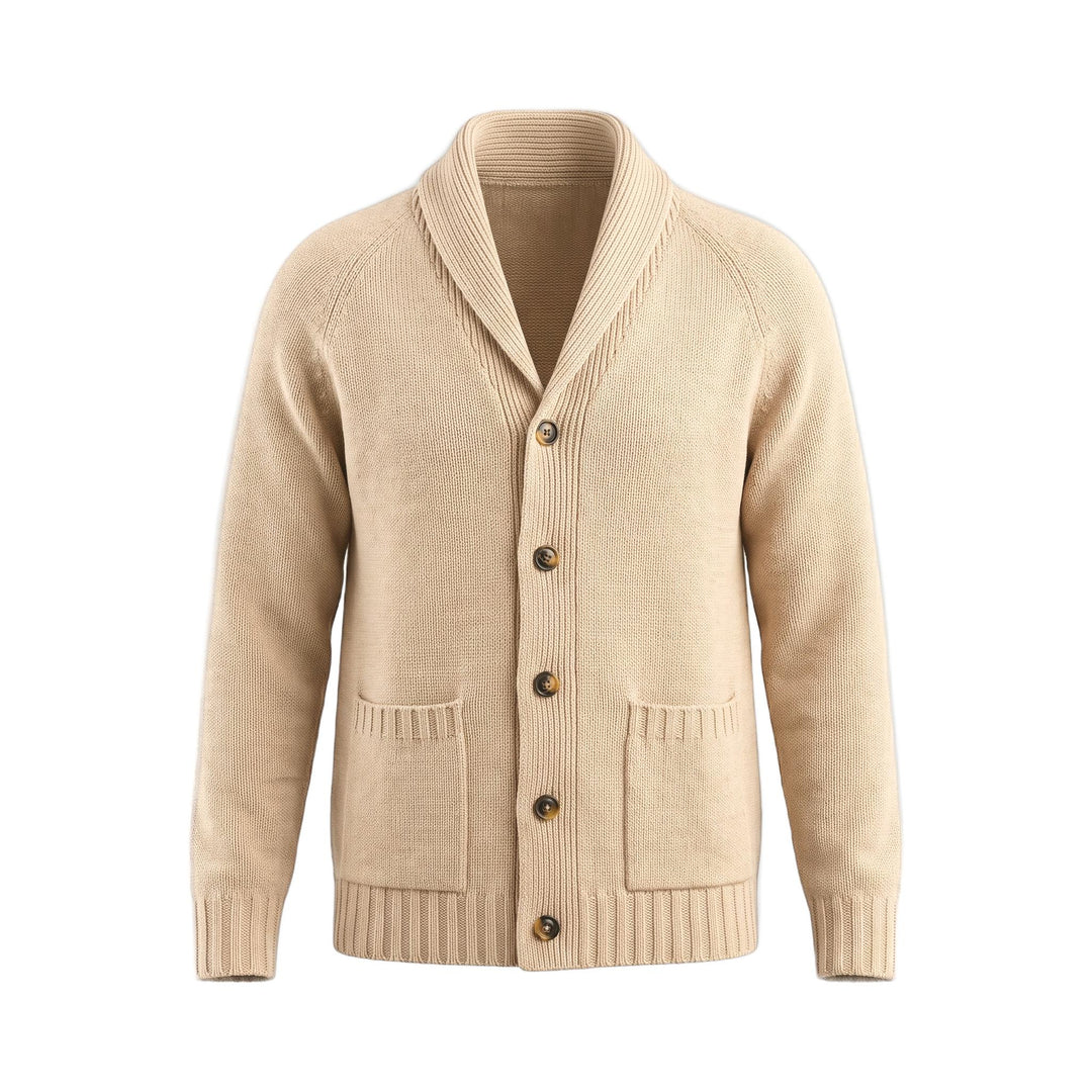 Cardigan Tinta Unita Beige In The Box, vista frontale