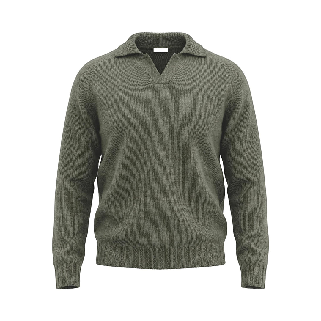 Maglia Polo Recycle Verde Scuro In The Box, vista frontale
