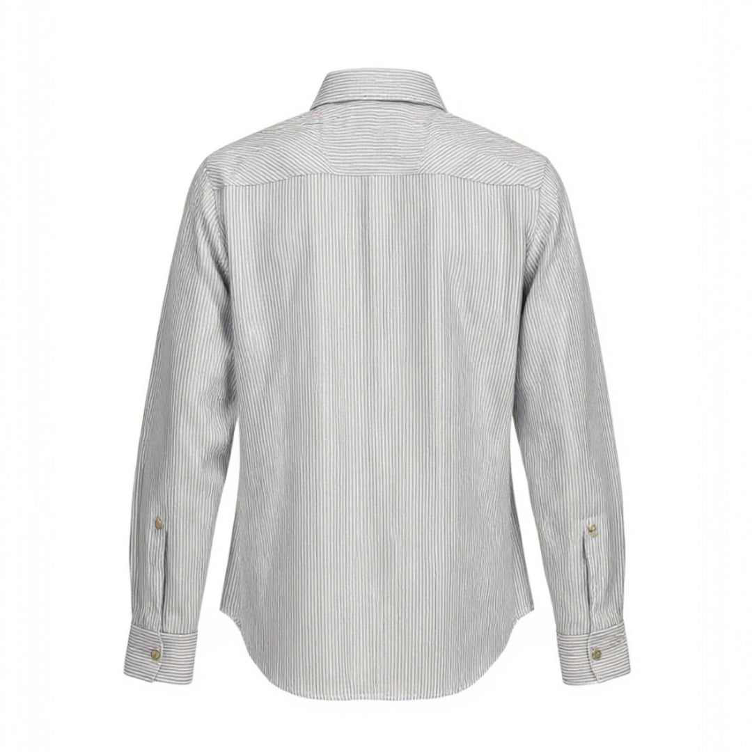 WESTERN OXFORD SHIRT FLAGSTAFF RAIDALLINEN TAIVAANSININEN-VALKOINEN